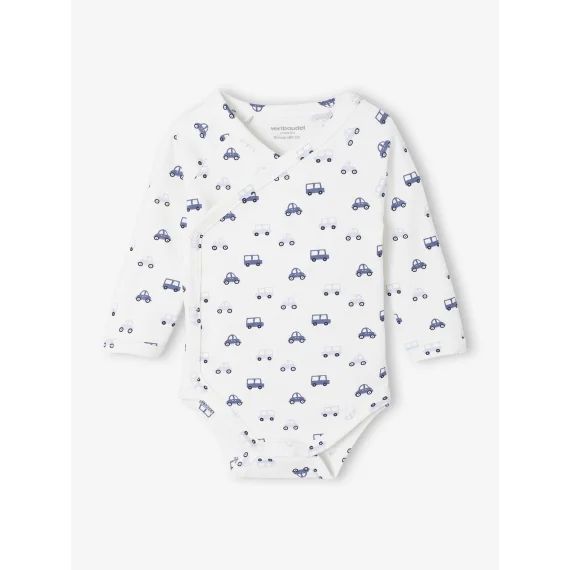 Lot de 5 bodies ouverture naissance bleu