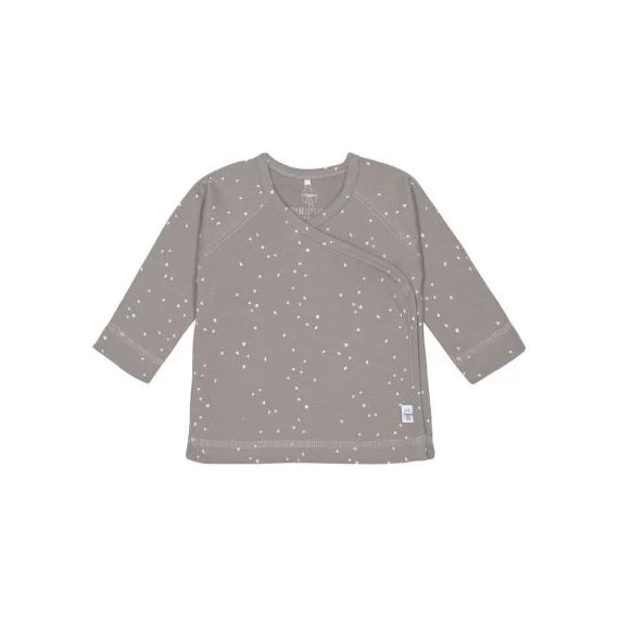 Tee-shirt kimono Sprinkle taupe (0-2 mois)
