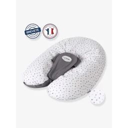 Coussin de maternité et d&rsquo;allaitement évolutif CANDIDE Multirelax+ gris/imprimé étoiles