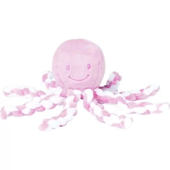NATTOU Peluche Pieuvre Pink-White rose
