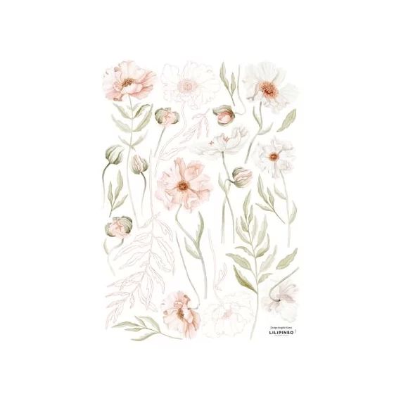 Planche de stickers A3 Beautiful Poppies