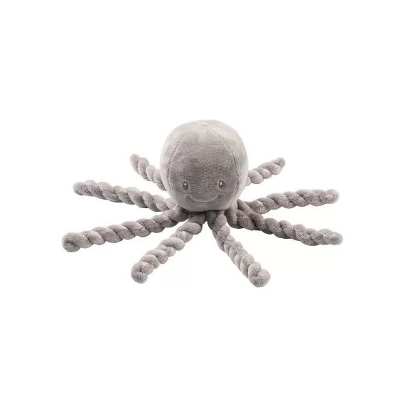 Peluche pieuvre Lapidou gris (23 cm)