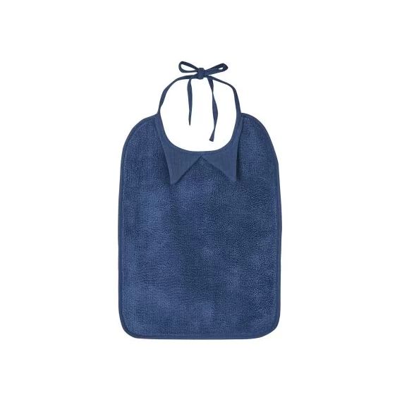 Bavoir à nouer Soft Bambou indigo