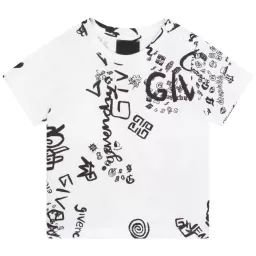 T-shirt imprimé graffiti Garçon Noir