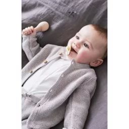 Mix & Match cardigan tricot BIO gris