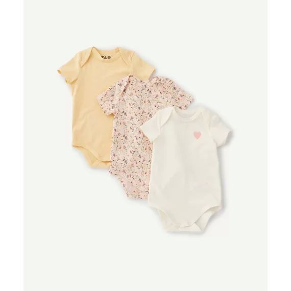 Lot de 3 dors bien en coton biologique uni et avec imprimé –  – Soldes