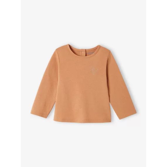 T-shirt bébé Basics manches longues orange