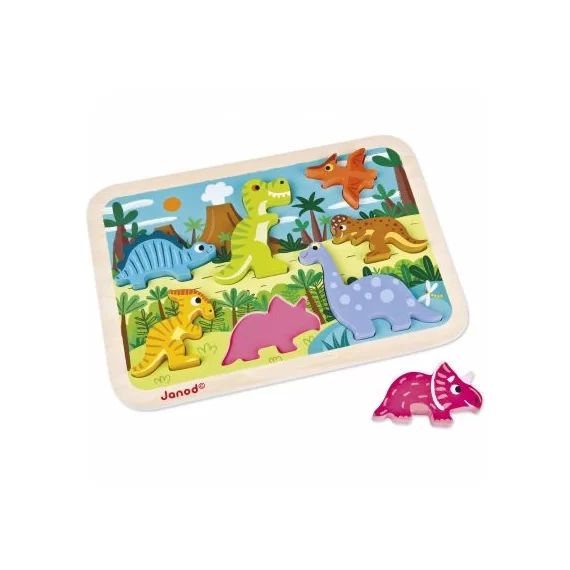 Puzzle à encastrement Chunky Dinosaures (7 pièces)