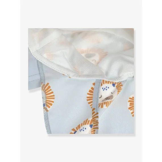 Casquette protège nuque anti-UV LÄSSIG bleu imprimé