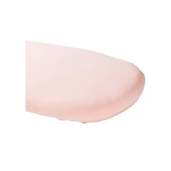 Drap housse de berceau en coton bio Rose nude (30 x 76 cm)