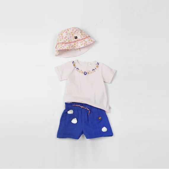 TEE-SHIRT MANCHES COURTES Fille Rose