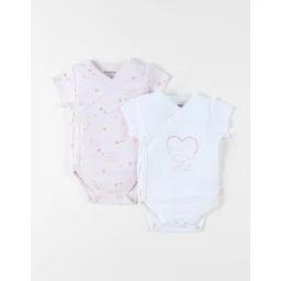 Set De 2 Bodys Coton Rose