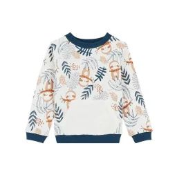 Sweat-shirt En Molleton Bébé Garçon Marceau Blanc
