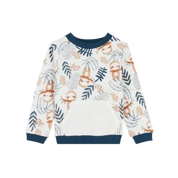 Sweat-shirt En Molleton Bébé Garçon Marceau Blanc
