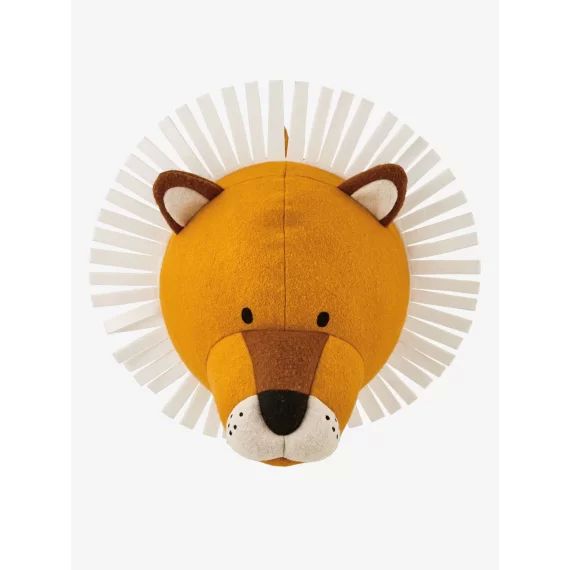 Trophée mural Lion orange