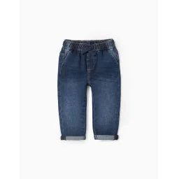 Jean Avec Cordon Comfort Denim Bleu Foncé