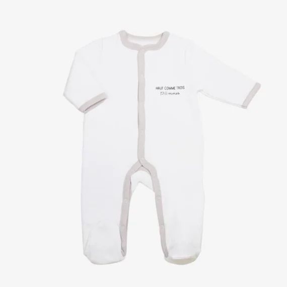 Pyjama bébé TROIS KILOS SEPT blanc