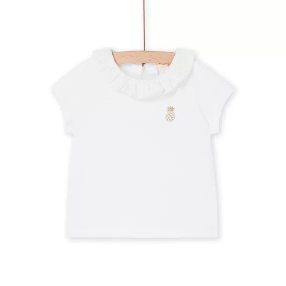 T-shirt Blanc À Manches Courtes