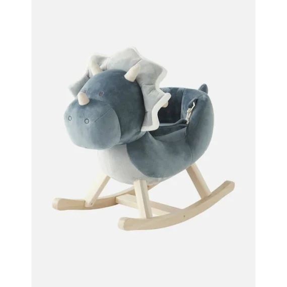 Bascule En Veloudoux® Tiga Stegi & Ops – Gris – Pour Bébé – 100% Polyester – Intérieur – 5 Mois À 3 Ans Gris