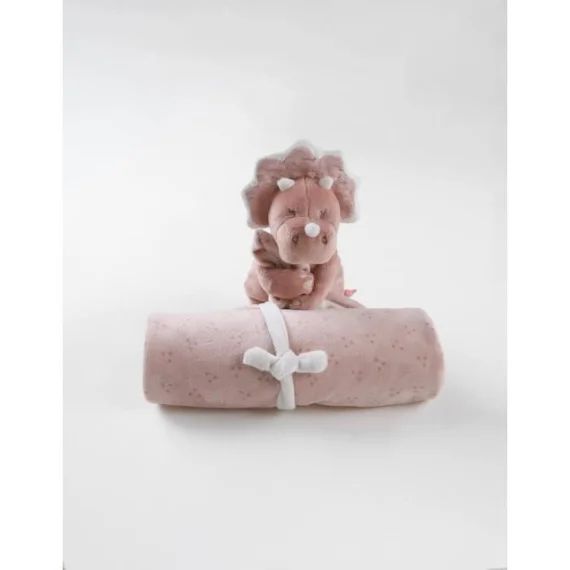 Couverture Veloudoux® Lina & Joy rose