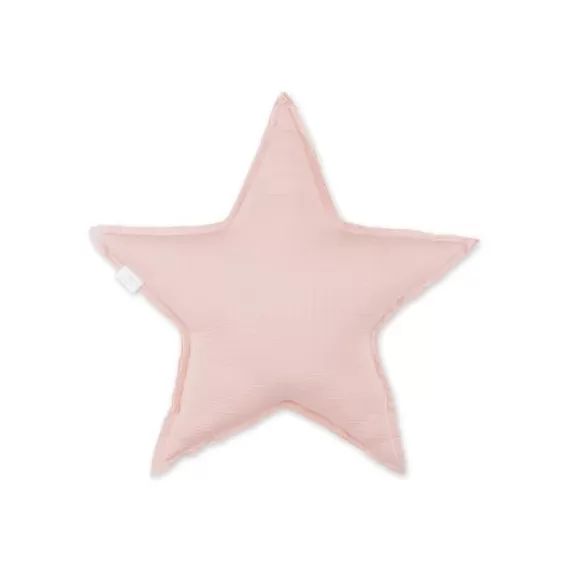 Coussin étoile vieux rose blush (30 cm)
