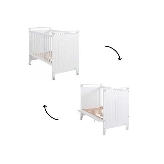 Lit bébé évolutif Occitane (60 x 120 cm)
