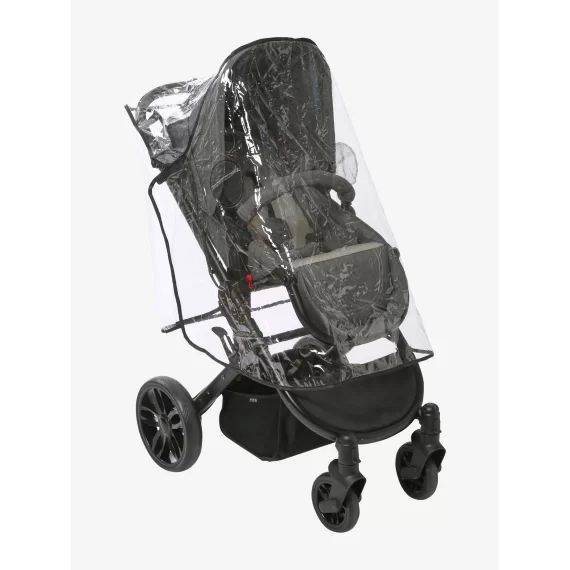 Habillage de pluie universel pour poussette transparent
