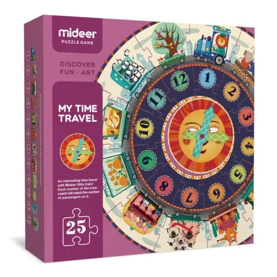 Puzzle Auto-correcteur Horloge Rouge