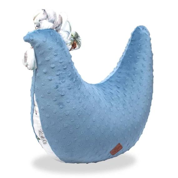 Coussin D&rsquo;allaitement Poule Safari Denim