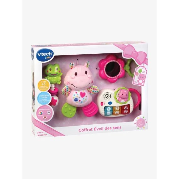 Coffret naissance Eveil des sens VTECH rose