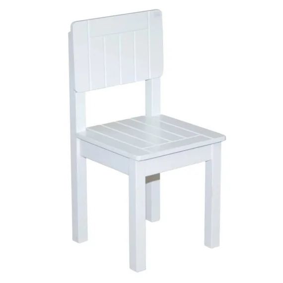 ROBA Chaise Enfant en bois – Hauteur d&rsquo;assise 31 cm – Blanc laqué blanc