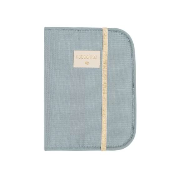 Protège carnet de santé nid d&rsquo;abeille Poema Stone Blue