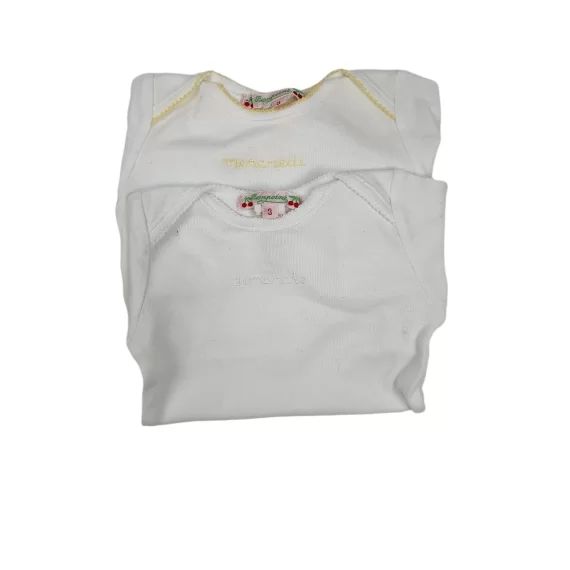 Lot de 2 bodies Fille ou Garçon 3 mois