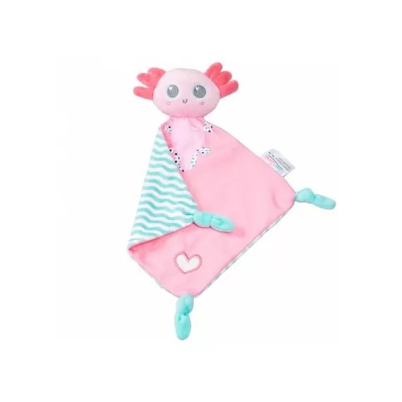 Doudou plat Anatole l&rsquo;axolotl Aqu&rsquo;Amis