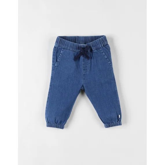 Pantalon Garçon Denim Bleu