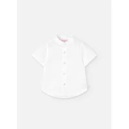 Chemise En Lin Manche Courte Blanc