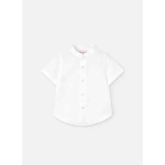 Chemise En Lin Manche Courte Blanc