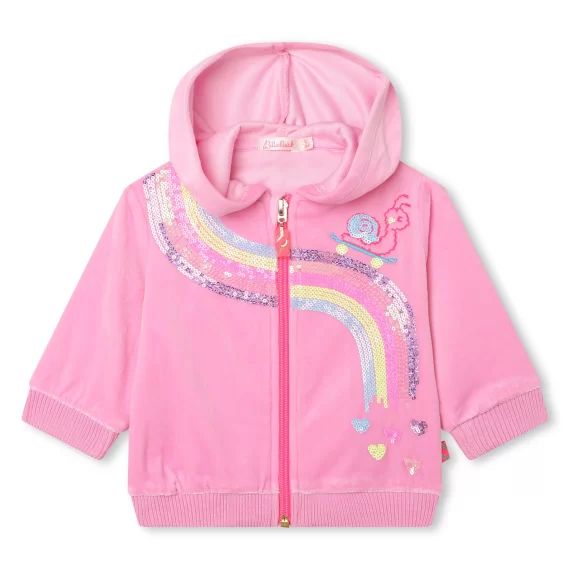 Cardigan à capuche Fille Rose