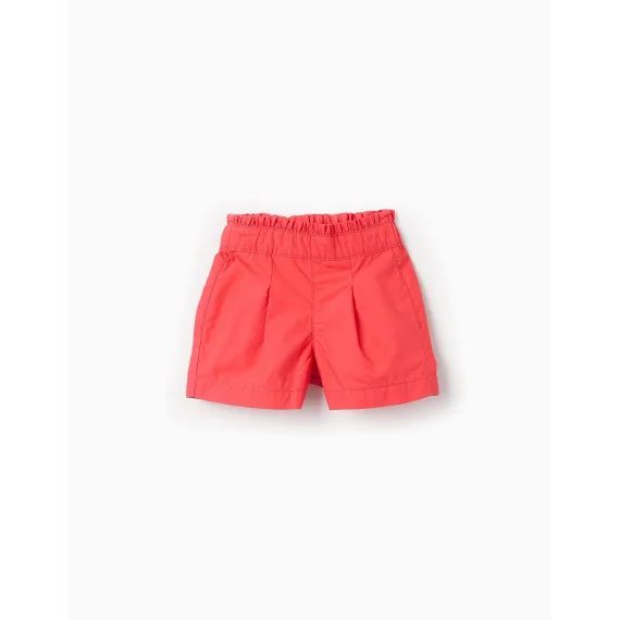 Short En Popeline Rouge