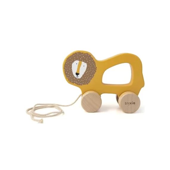 Jouet à tirer en bois Mr. Lion
