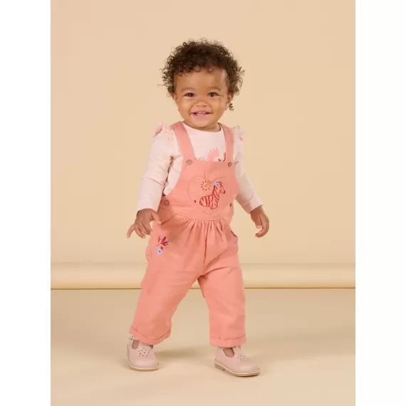Salopette En Twill – Rose