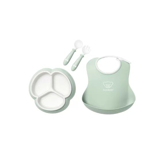 Ensemble repas, 4 pièces – Vert pastel