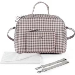Sac à langer Together Vichy rose et gris