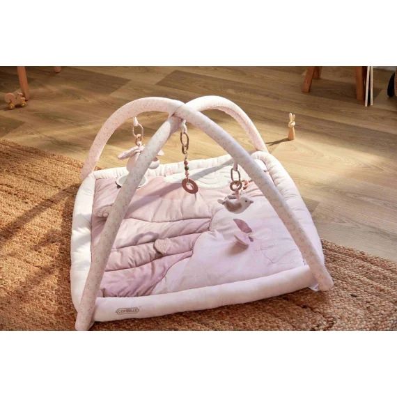 Tapis D&rsquo;éveil Promenade Bucolique Rose