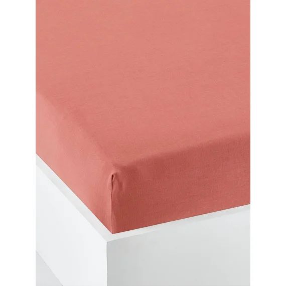 Drap-housse bébé uni Oeko-Tex® bois de rose