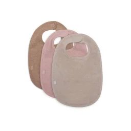 Bavoir Eponge – Wild Rose/nougat/biscuit – 3 Unités Rose