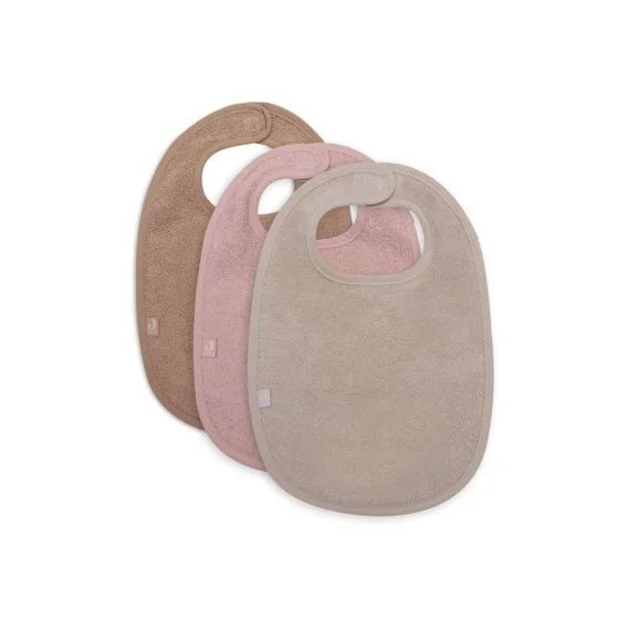Bavoir Eponge – Wild Rose/nougat/biscuit – 3 Unités Rose