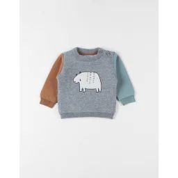 Pull En Tricot Ours Gris