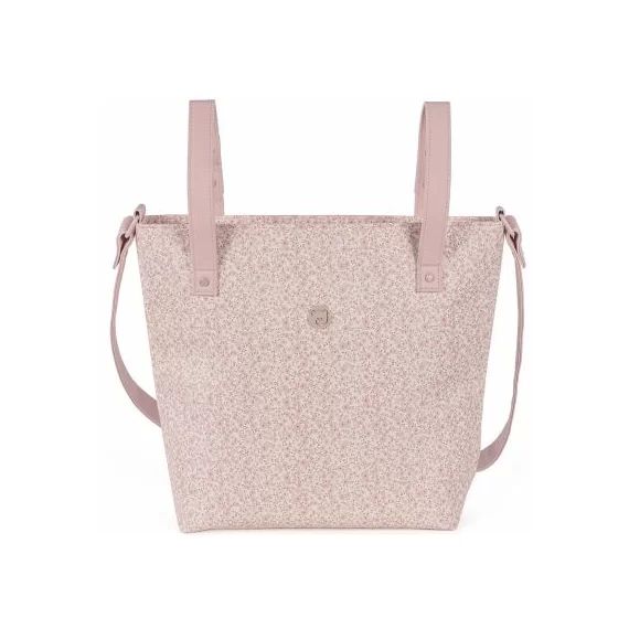 Petit sac à langer à anses Flower mellow rose