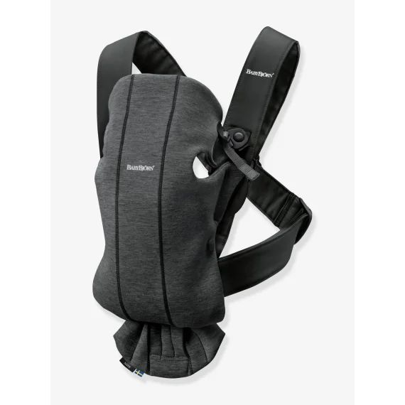 Porte-bébé Mini Jersey 3D BabyBjörn gris charbon